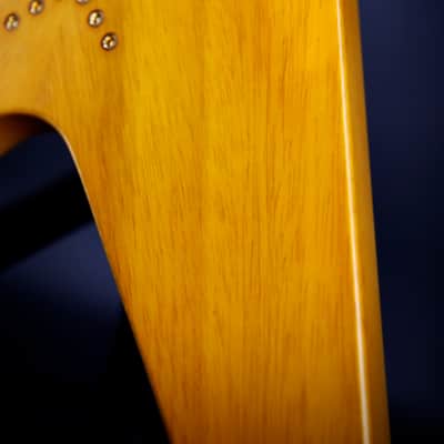 Epiphone '58 Korina Flying V 2023 - Aged Natural (White Pickguard) image 15