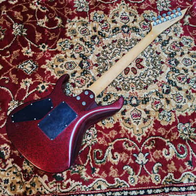 2009 ESP Maverick MV 27 frets, SADO CUSTOM SHOP Factory, Black & Red Sparkle Flake, MIJ JAPAN image 19