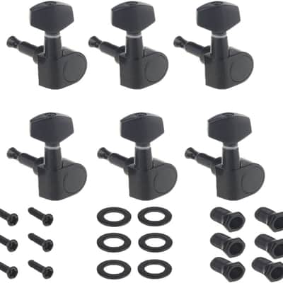 Set of 6 in-line Sealed Electric Guitar String Tuning Pegs Keys Machine Head Tuners image 1