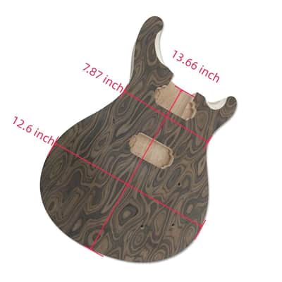 PRS Style Electric Guitar HH Body Flame Maple, Mahogany image 3