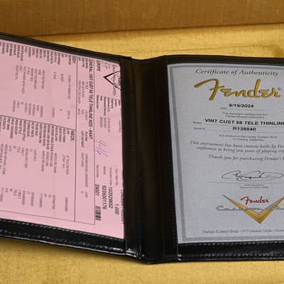 Fender Custom Shop Telecaster 1968 Thinline Vintage Custom R138840 image 18