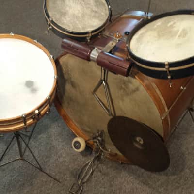 Vintage 1920s Drum Set in Original Condition image 2
