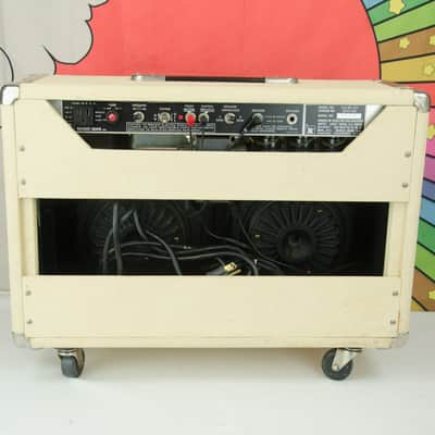 Vintage Music Man 210 HD-150 Cream Pinwale Tolex Tube Guitar Amp, Heavy Duty Speakers image 8