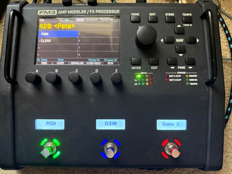 Fractal Audio FM3 Amp Modeler / FX Processor 2020 - 2022 - Black image 1