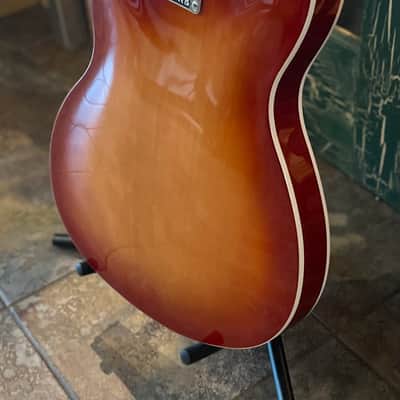 Squier Affinity Starcaster Deluxe HH Semi-Hollow Electric Guitar Sienna Sunburst image 18