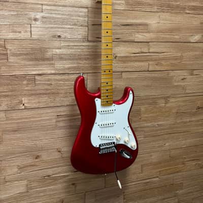Squier Classic Vibe 50’s FSR Stratocaster - Candy Apple Red w/matching headstock -Upgraded tuners and pickups + sc image 2