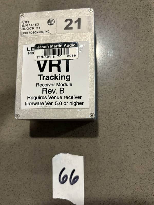 Lectrosonics VRT Tracking Receiver Module Block 21 image 1