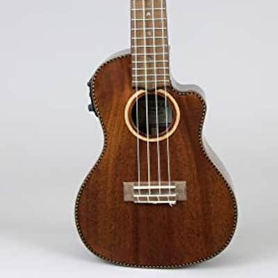 Lanikai All Solid Mahogany Concert Cutaway A/E Ukulele (MAS-CEC) image 6