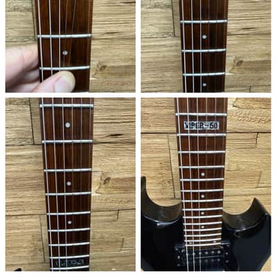 ESP LTD Viper-50 Electric Guitar -2004 - Gloss Black- 7lbs 8oz image 11