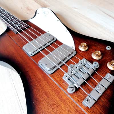 1991 Greco Thunderbird IV TB1100 Electric Bass Guitar Japan Fujigen Gibson Lawsuit w/Original Case image 6