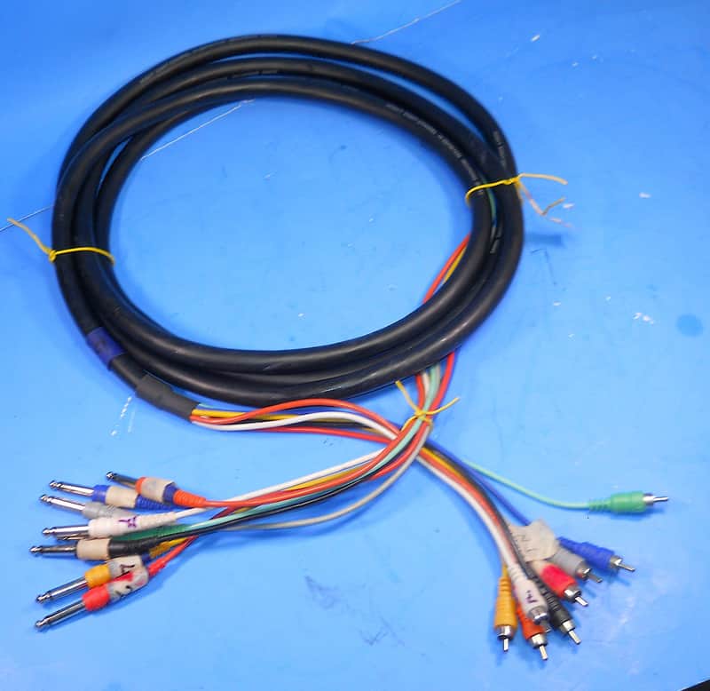 HOSA 8 Channel T/S Male-RCA Male 13' Hi Definition Recording Snake image 1