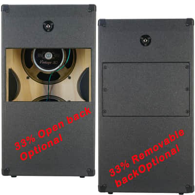 2x12 Vertical Guitar Speaker Cabinet 8 ohms Orange Tolex W/Celestion Vintage 30 Speakers US MADE image 3