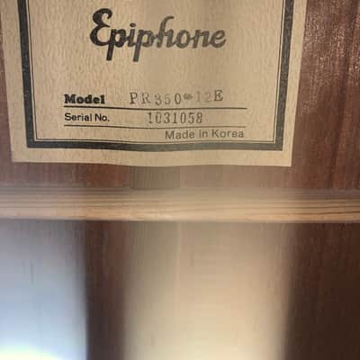 Signed Epiphone PR 350 12 E (Randy Travis, etc) image 3