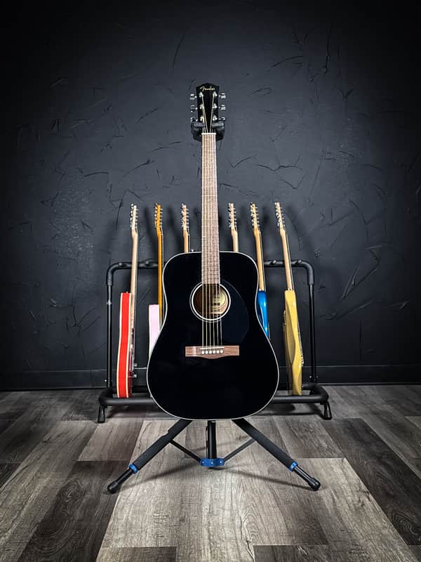 Fender CD-60S Dreadnought Acoustic Guitar - Black image 1