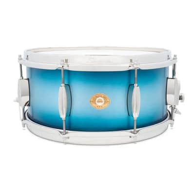 Slingerland Radio King Artist Snare Drum 14x6.5 Blue & Silver Lacquer image 1