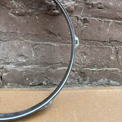 Unbranded 10"6-Lug Triple-Flanged Drum Hoop / Rim Chrome – Good Condition image 3