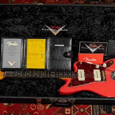 2019 Fender Custom Shop Journeyman Relic WW10 '59 Jazzmaster Fiesta Red w/OHSC image 10
