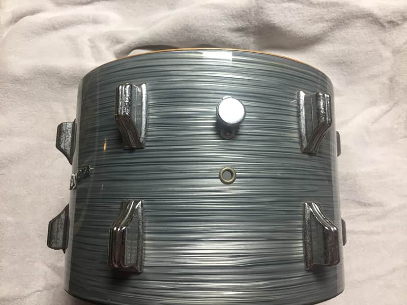 Rogers Holiday 13”x 9” Tom 1960’s - Steel Grey Ripple image 1