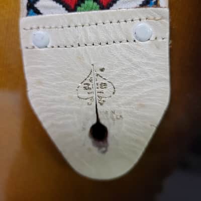 Vintage 1960's Ace Stained Glass Guitar Bass Strap Hendrix Clapton Case Candy #2 image 4