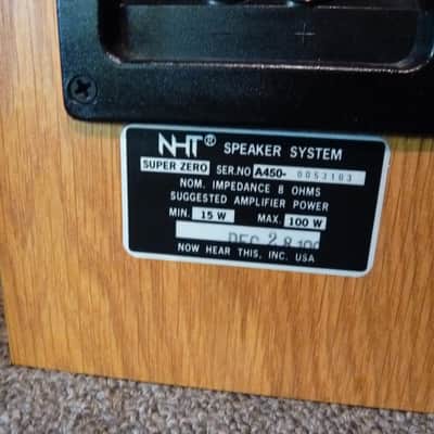 NHT Super Zero A450 - Compact Speakers - Oak Veneer Cabinets image 6