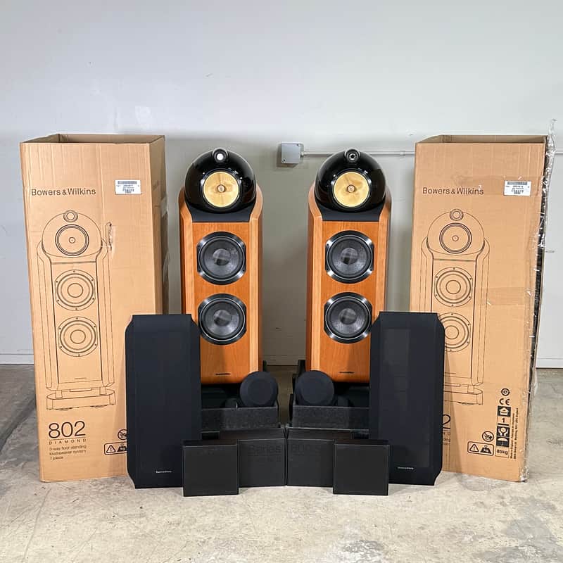 B&W Bowers & Wilkins 802 Natural Tower Speakers (Pair) image 1