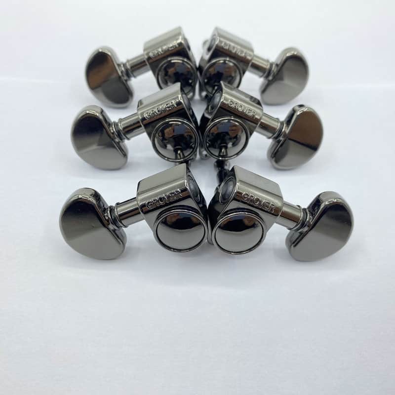 Black Nickel Grover Guitar Machine Heads Tuning Pegs Keys image 1