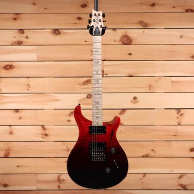 Paul Reed Smith Custom 24 Wood Library - Fire Red to Gray Black Fade-24 0386441 image 4