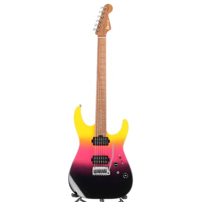Charvel Pro-Mod DK24 HH 2PT CM, Caramelized Maple Fingerboard, Malibu Sunset, Stage Ready (SR) (00433) image 5