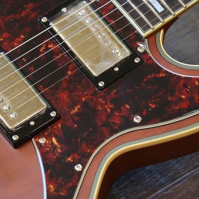 Unplayed! 2020 D’Angelico Brighton Deluxe Series Double-Cut Electric Guitar Walnut + OHSC image 4