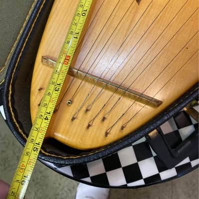 CLUB brand Zither Harp folk instrument with case image 4