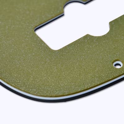 Custom 4-String Jazz Bass Pickguard (10-Hole) - Artisan Series - Textured Olive Drab Green image 4
