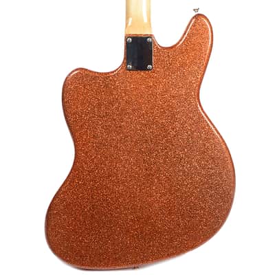 Bilt S.S. Zaftig Tangerine Flake w/3 Lollar Gold Foil Pickups, Block Inlays, & Mastery Vibrato image 11