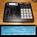 Custom Akai MPC 2000XL Black w/White LEDs & Clear PADs 1GB SCSI SD drive Max RAM