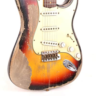 Fender Custom Shop 1960 Stratocaster Ultimate Relic Masterbuilt Greg Fessler 3-Tone Sunburst image 3