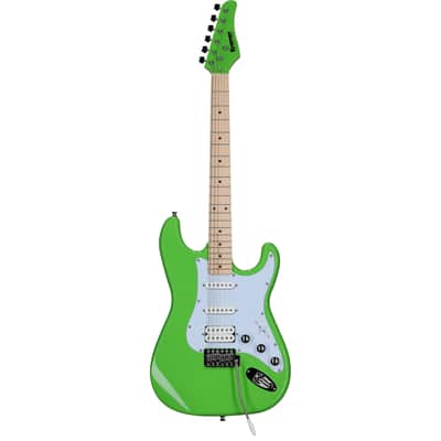 Kramer Focus VT-211S Electric Guitar, Neon Green image 2
