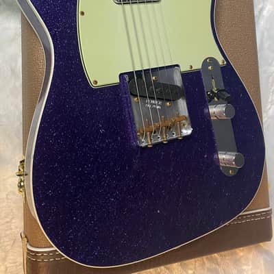 NEW! Fender Custom Shop Flamethrower Telecaster Custom - Journeyman Relic - Modern Specs - Texas Special Pick-Ups - AAAA Flamed Neck - Purple Sparkle - Authorized Dealer - 7.6lbs - G06941 image 7