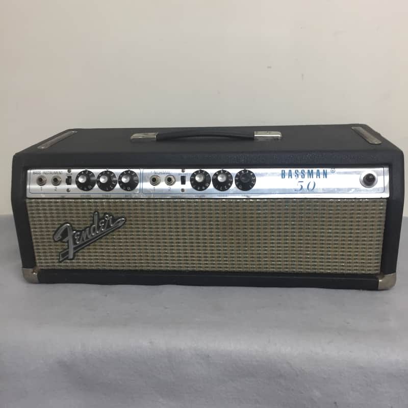 Fender Bassman 50 2-Channel 50-Watt Guitar Amp Head 1972 - 1976 - Silverface image 1