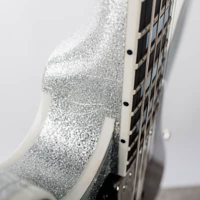 Gibson Custom 59 ES 355 Diamond F Holes Heavy Flake, Silver Sparkle Gloss G | Demo image 18