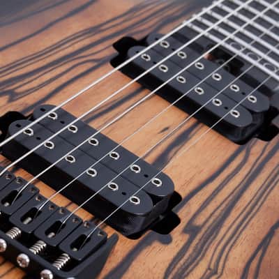 Schecter C-1 Pale Moon Natural Satin with Black Burst image 5