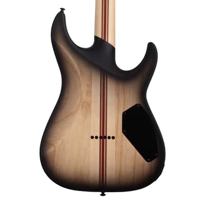 Schecter C-1 Pale Moon LH Electric Guitar - Natural Satin w/Black Burst image 7
