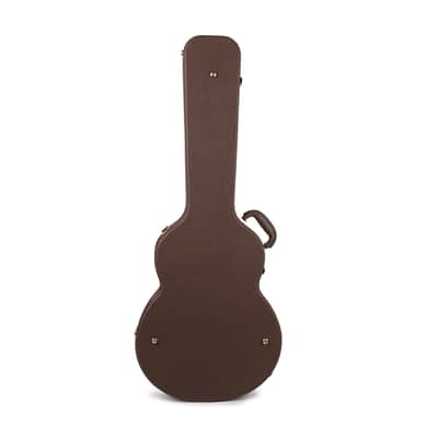 Deluxe Arch Top Wood Case 335 Style Guitars-Brown image 3
