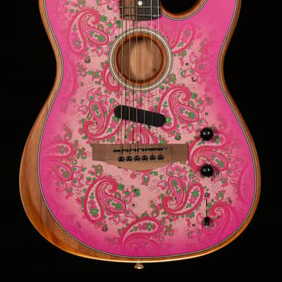 Fender American Acoustasonic Telecaster Pink Paisley (433) image 3