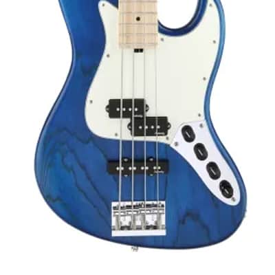 Sadowsky MetroLine 21-Fret Vintage P/J Bass-Swamp Ash Body-4 String-Ocean Blue Transparent Satin image 2