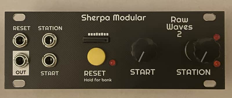 Sherpa Modular - Raw Waves v2 - 1u Pulp - Black (similar to Radio Music) image 1