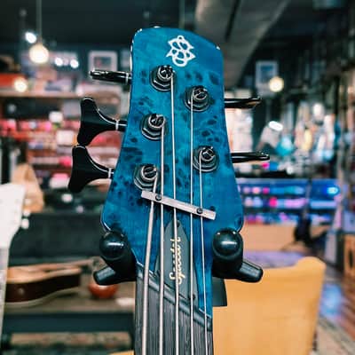 2022 Spector NS Dimension 5 Bass - Black and Blue Gloss - w/Case image 4
