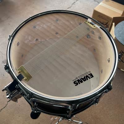SJC Drums 6.5x14" Tour Series Maple Snare Drum in Matte Black image 5
