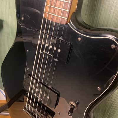 Squier Vintage Modified Baritone Jazzmaster with Rosewood Fretboard 2016 - 2017 - Transparent Black image 3