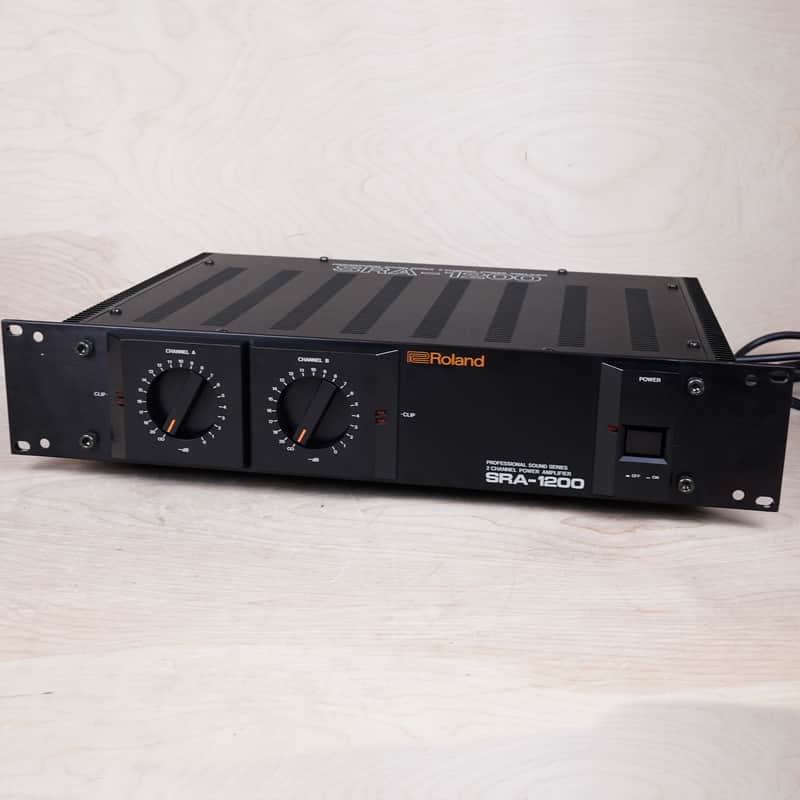Roland SRA-1200 パワーアンプ Roland SRA 1200 Rackmount Power Amplifier 170 watts 2 Channels
