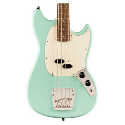Used Squier Classic Vibe '60s Mustang Bass - Surf Green w/ Laurel FB image 1