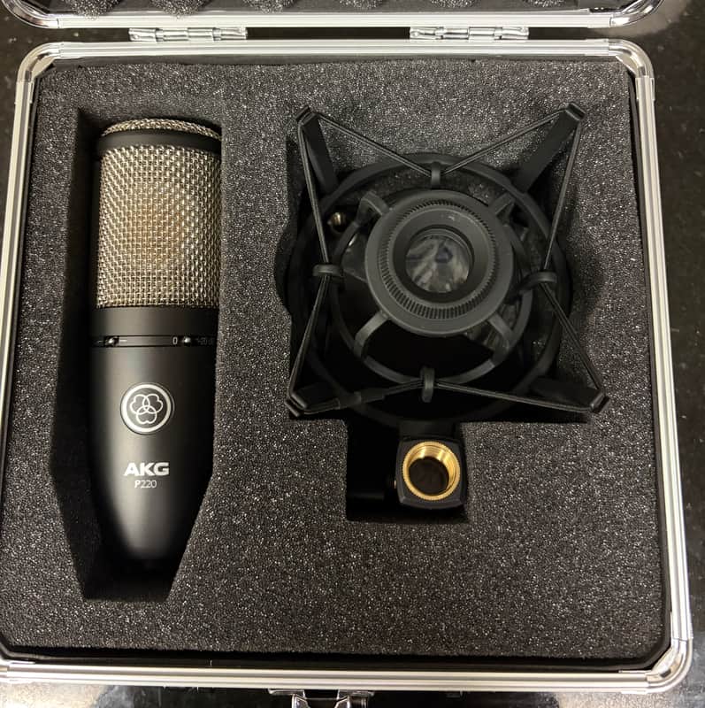 [In Box] AKG P220 Large Diaphragm Cardioid Condenser Microphone 2010s - Black image 1